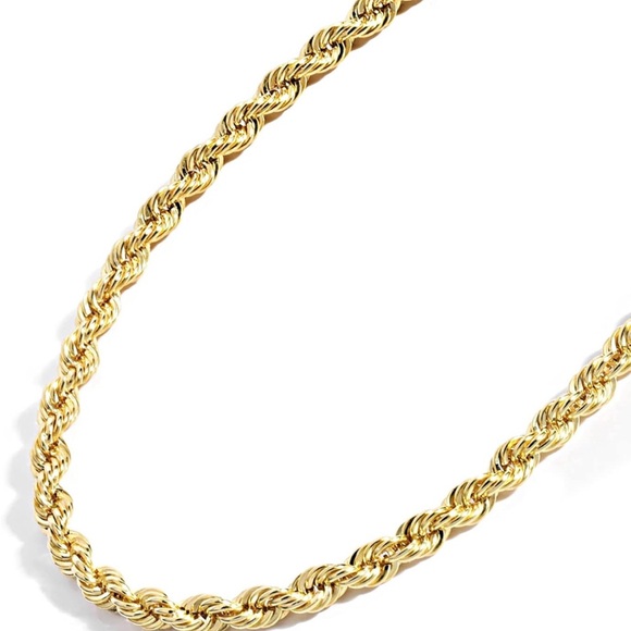 14k Yellow Gold Filled Rope Chain Necklace - 2.7mm - 24 Inches - New Condition - Picture 4 of 7